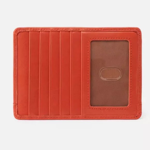 NWT New Hobo Euro Slide Card Case Zinnia Leather Retired Rare